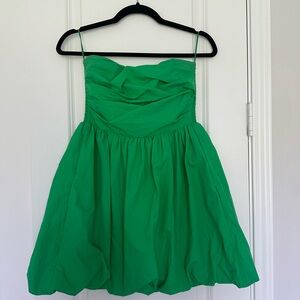 Amanda Uprichard Green Strapless Dress